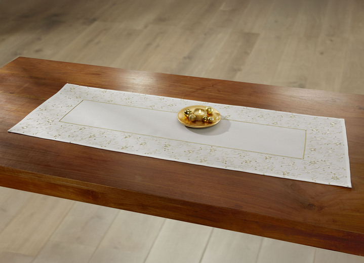 Tischdecken - Tisch- und Raumdekoration mit Glitzergarn Ansicht 5 Tischdecken - Tisch- und Raumdekoration mit Glitzergarn, in Größe 130 (Deckchen, 35/ 50 cm) bis 404 (Kissenbezug, 40/ 40 cm), in Farbe ROT Ansicht 5