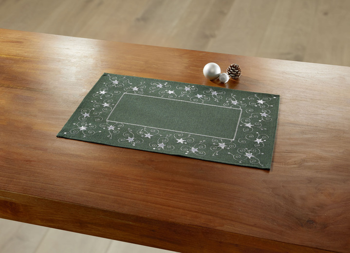 Tischdecken - Tisch- und Raumdekoration mit Glitzergarn Ansicht 13 Tischdecken - Tisch- und Raumdekoration mit Glitzergarn, in Größe 130 (Deckchen, 35/ 50 cm) bis 404 (Kissenbezug, 40/ 40 cm), in Farbe ROT Ansicht 13