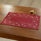 Tischdecken - Tisch- und Raumdekoration mit Glitzergarn – Farbe ROT Tischdecken - Tisch- und Raumdekoration mit Glitzergarn, in Größe 130 (Deckchen, 35/ 50 cm) bis 404 (Kissenbezug, 40/ 40 cm), in Farbe ROT