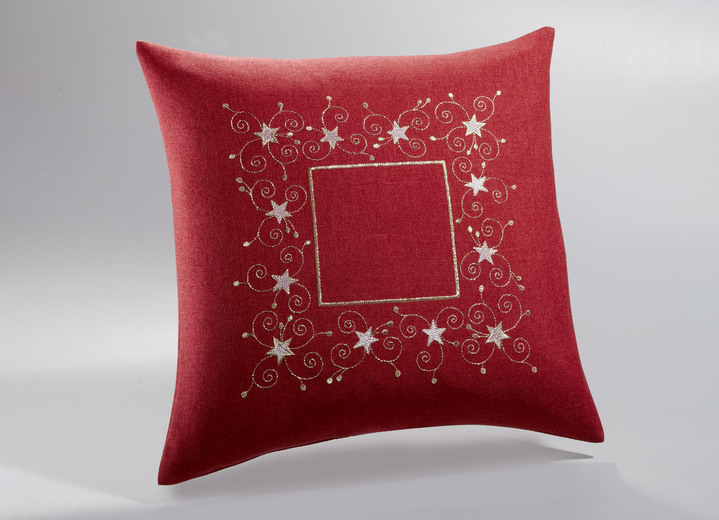 Tischdecken - Tisch- und Raumdekoration mit Glitzergarn Ansicht 12 Tischdecken - Tisch- und Raumdekoration mit Glitzergarn, in Größe 130 (Deckchen, 35/ 50 cm) bis 404 (Kissenbezug, 40/ 40 cm), in Farbe ROT Ansicht 12
