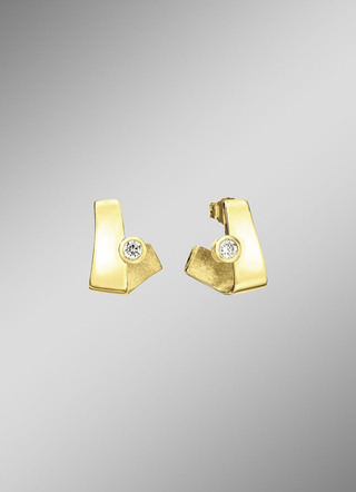 Zarte Brillanz – Ohrstecker aus edlem Gold