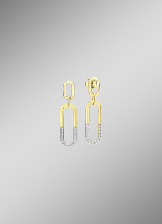 Bewegliche Ohrstecker mit 30 Brillanten