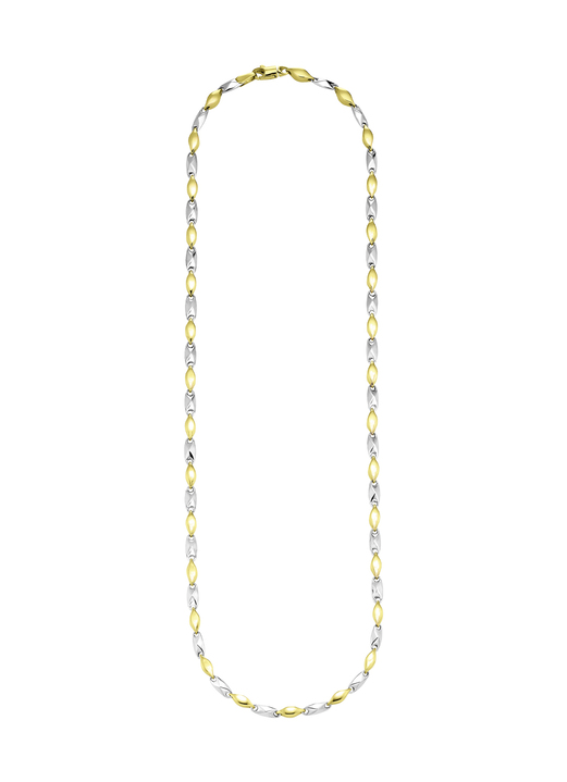 ohne Steine / mit Zirkonia - Fantasieketten-Garnitur in Bicolor, in Farbe , in Ausführung Armband, 19 cm lang Ansicht 6