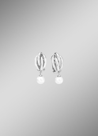 Ohrclips mit Süßwasser-Zuchtperlen