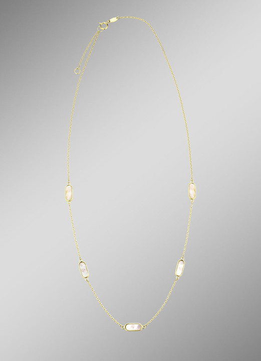 mit Edelsteinen -  Bezaubernde Garnitur mit echt Perlmutt, in Farbe , in Ausführung Armband Ansicht 3