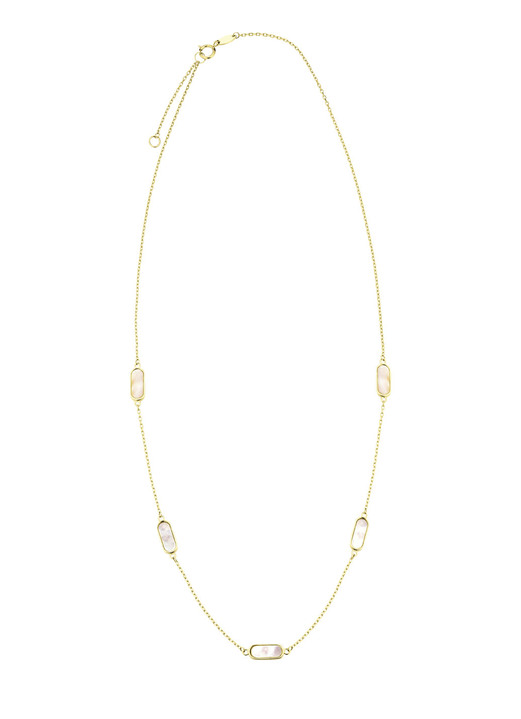 mit Edelsteinen -  Bezaubernde Garnitur mit echt Perlmutt, in Farbe , in Ausführung Armband Ansicht 4