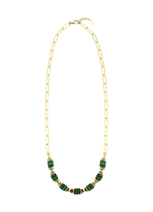 Halsketten & Armbänder - Eleganz trifft auf Moderne – Garnitur mit synth. Malachit, in Farbe , in Ausführung Armband, 20 cm lang Ansicht 6