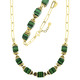 Halsketten & Armbänder - Eleganz trifft auf Moderne – Garnitur mit synth. Malachit, in Farbe , in Ausführung Armband, 20 cm lang – Ansicht 4