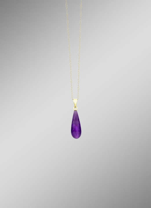 mit Edelsteinen - Toller Anhänger mit Amethyst, in Farbe  Ansicht 1
