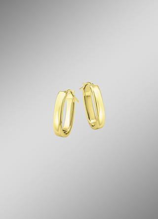 Tolle Creolen aus vergoldetem Silber