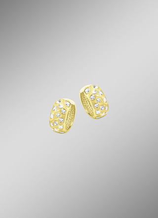 Bicolor-Klappcreolen