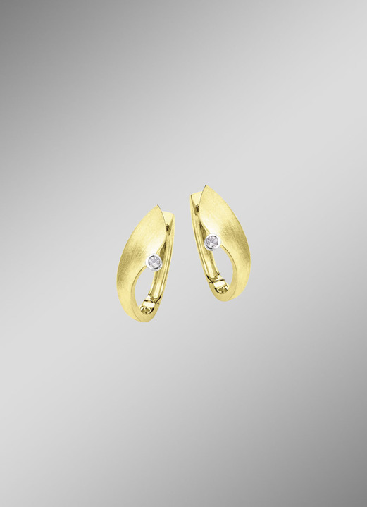 Schmuck & Uhren - Geschmackvoller Klappcreolen in Bicolor, in Farbe  Ansicht 2