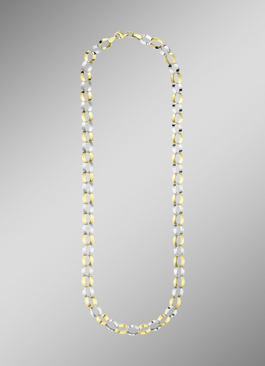 Schmuck & Uhren - Elegante und hochwertige Garnitur im Bicolor-Design, in Farbe , in Ausführung Armband, Länge 19 cm Ansicht 5