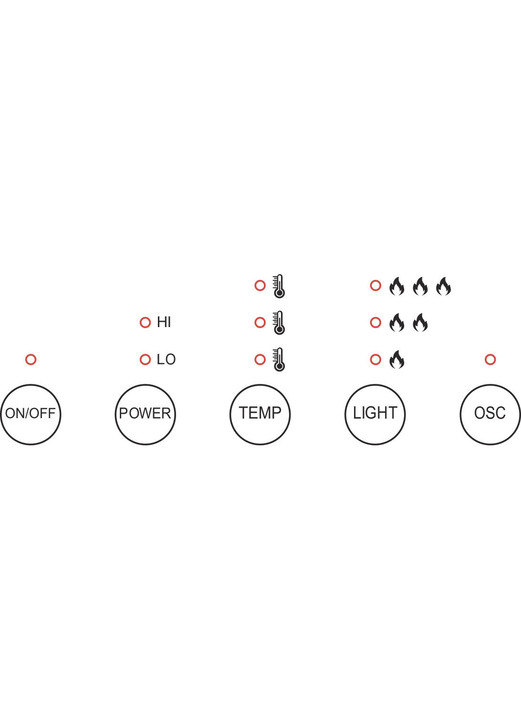 Raumklima - Keramik-Heizlüfter Ecomero mit einfacher Touch Bedienung, in Farbe SCHWARZ Ansicht 2