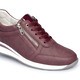 Komfortschuhe - Komfort-Sneaker mit zusätzlicher Einlegesohle aus Kunstfell , in Größe 036 bis 042, in Farbe PFLAUME