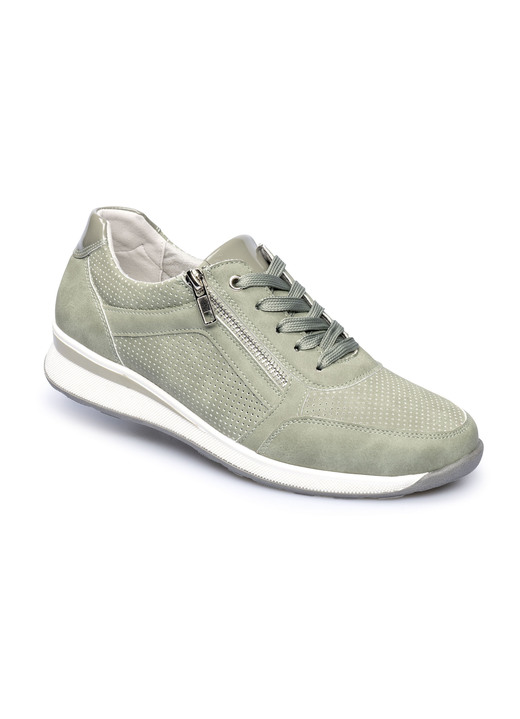 Komfortschuhe - Komfort-Sneaker mit zusätzlicher Einlegesohle aus Kunstfell , in Größe 036 bis 042, in Farbe PFLAUME Ansicht 3