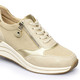 Komfortschuhe - Sportlicher Komfort-Keil-Sneaker , in Größe 036 bis 042, in Farbe CREME-GOLD