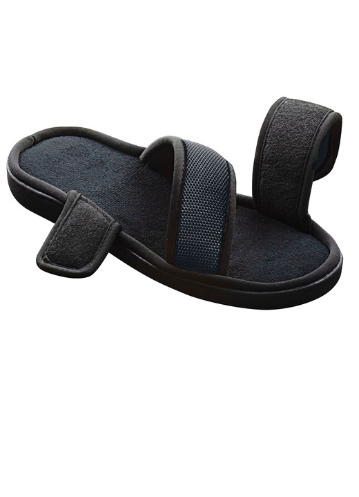 Komfortschuhe - Relax-Cross Slipper für drinnen und draußen, in Größe 001 bis 004, in Farbe SCHWARZ-PINK Ansicht 7