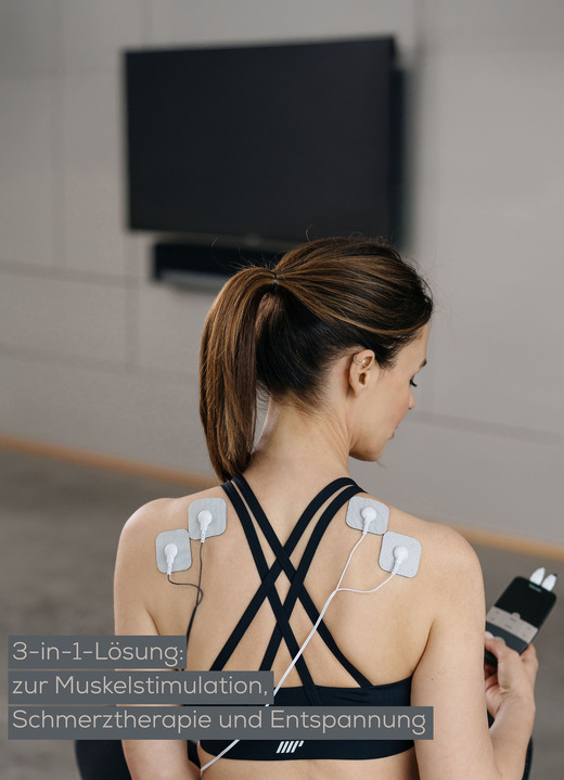 Schmerztherapie - TENS/EMS Kombigerät Relief +, in Farbe GRAU Ansicht 6