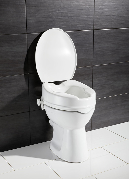 Sitzhilfen - Toilettensitzerhöhung mit Deckel, in Farbe WEISS