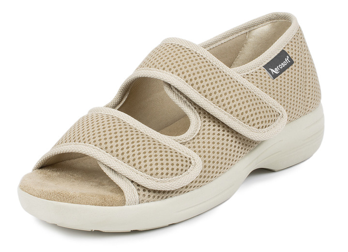 Halbschuhe - Klett-Sandale für Damen und Herren Ansicht 2 Halbschuhe - Klett-Sandale für Damen und Herren, in Größe 036 bis 046, in Farbe BLAU, in Ausführung Klett-Sandale mit 1 Klettverschluss Ansicht 2