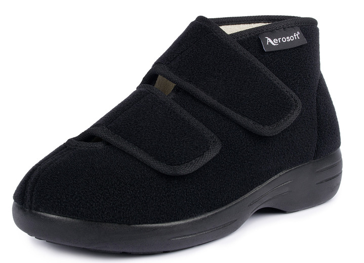 Stiefel - Klett-Stiefel für Damen und Herren, in Größe 036 bis 046, in Farbe SCHWARZ