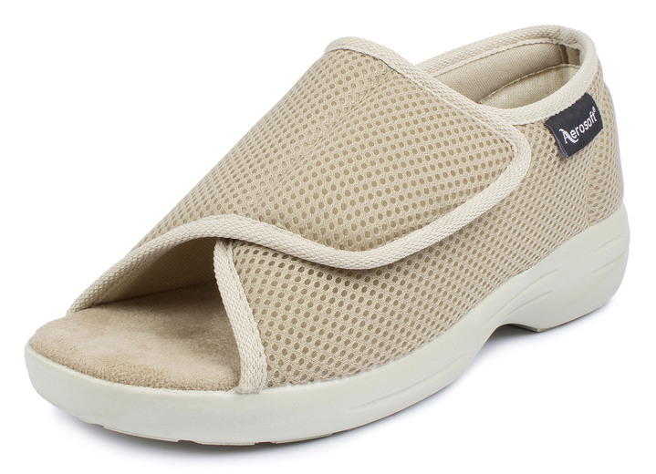 Halbschuhe - Klett-Sandale für Damen und Herren Ansicht 7 Halbschuhe - Klett-Sandale für Damen und Herren, in Größe 036 bis 046, in Farbe BLAU, in Ausführung Klett-Sandale mit 1 Klettverschluss Ansicht 7