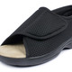 Halbschuhe - Klett-Sandale für Damen und Herren – Farbe SCHWARZ – Ansicht 4 Halbschuhe - Klett-Sandale für Damen und Herren, in Größe 036 bis 046, in Farbe BLAU, in Ausführung Klett-Sandale mit 1 Klettverschluss – Farbe SCHWARZ – Ansicht 4