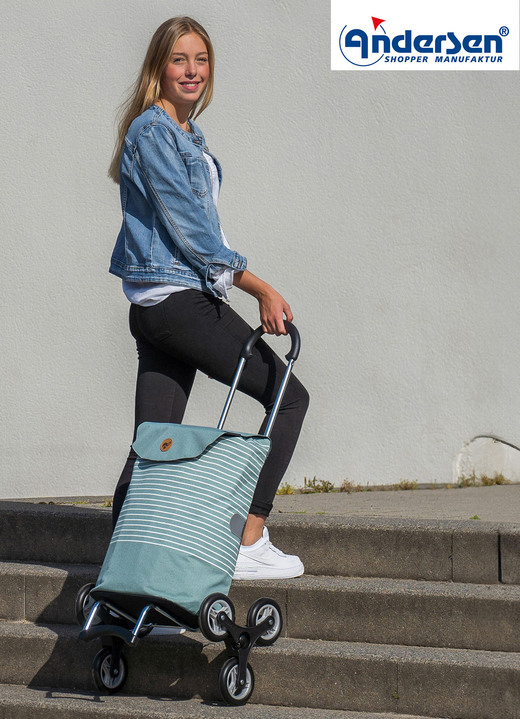 Einkaufstrolleys - Leichter und robuster Einkaufsroller von Andersen, in Farbe ROT, in Ausführung Einkaufsroller Ansicht 5