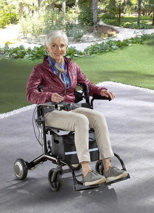 Rollatoren & Rollstühle - Elektrischer Rollstuhl/Rollator 2-in-1, in Farbe SCHWARZ Ansicht 1