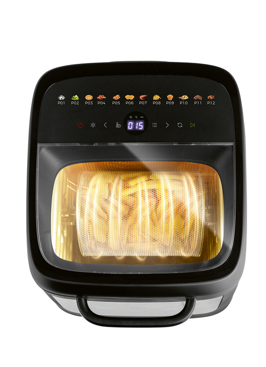 Kochen & Grillen - Backofen, Heißluftofen und Dörrautomat in einem, in Farbe SCHWARZ Ansicht 2