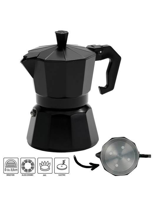 Haushaltshelfer - Espresso-Set, 4-teilig Ansicht 1 Haushaltshelfer - Espresso-Set, 4-teilig, in Farbe SCHWARZ Ansicht 1