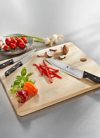 Messerset mit Schneidebrett, 9-teilig
