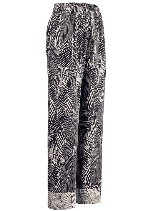 Strandmode - Laurina Hose aus Viskose Ansicht 5 Strandmode - Laurina Hose aus Viskose, in Größe 034 bis 054, in Farbe SCHWARZ-ECRU Ansicht 5