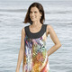Strandmode - Kleid mit farbbrillantem Druckdessin, ärmellos, in Größe 040 bis 060, in Farbe MULTICOLOR – Farbe MULTICOLOR – Ansicht 1