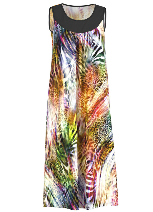 Strandmode - Kleid mit farbbrillantem Druckdessin, ärmellos, in Größe 040 bis 060, in Farbe MULTICOLOR Ansicht 2