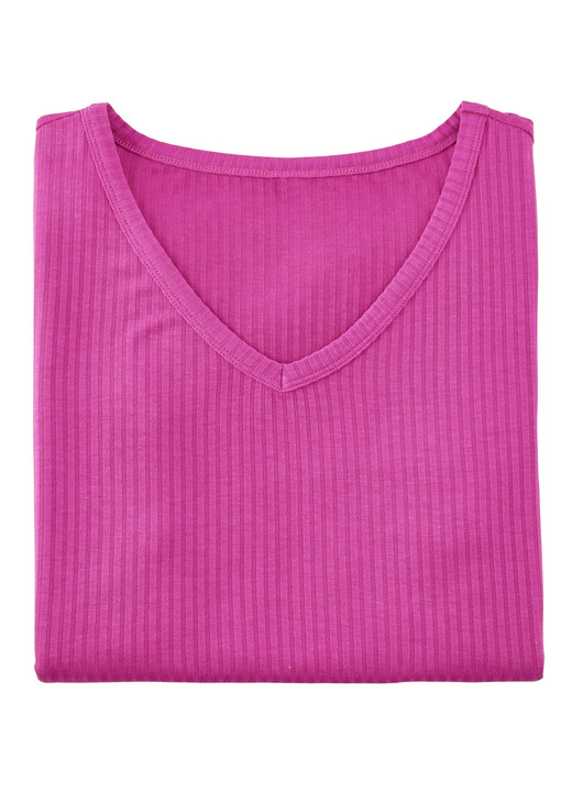 Strandmode - Laurina Shirt mit V-Ausschnitt, in Größe 036 bis 054, in Farbe ROYALBLAU Ansicht 6