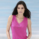 Strandmode - Laurina Trägershirt mit Zierknopfleiste, in Größe 036 bis 054, in Farbe ROYALBLAU – Farbe PINK – Ansicht 1