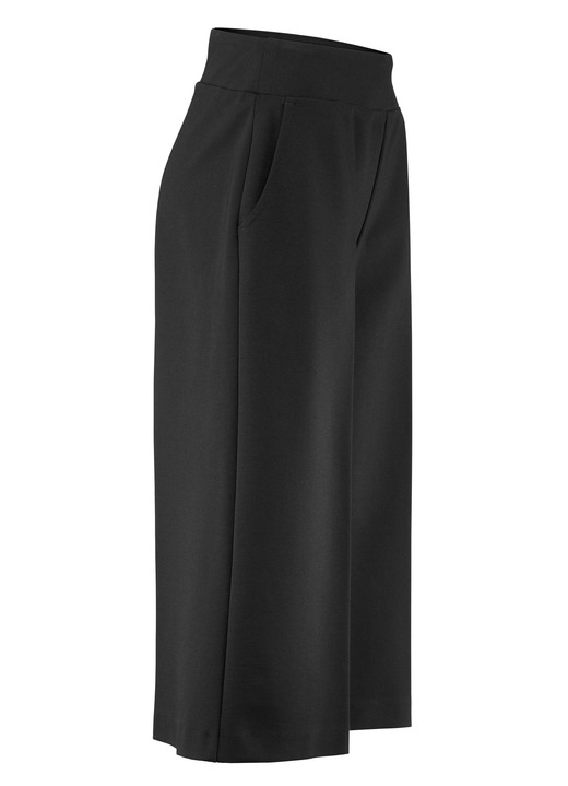 - Schicke Culotte in Schlupfform, in Größe 018 bis 052, in Farbe SCHWARZ Ansicht 1