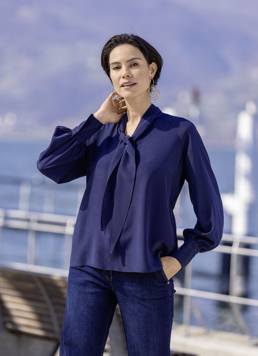 Tuniken - Kombistarke Tunika , in Größe 036 bis 052, in Farbe MARINE Ansicht 2