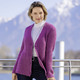 Jacken, Westen & Sets - Strickjacke in superflauschigem Grobstrick, in Größe L(44/46) bis XXL(52/54), in Farbe BEERE MELIERT – Farbe BEERE MELIERT – Ansicht 3
