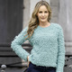 Pullover - Pullover mit Effektgarn, in Größe L(44/46) bis XS(32/34), in Farbe FLIEDER MELIERT – Farbe MINT MELIERT – Ansicht 1