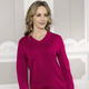 Pullover - Pima-Pullover in Feinstrick – Farbe KIRSCHROT Pullover - Pima-Pullover in Feinstrick, in Größe 036 bis 052, in Farbe ECRU