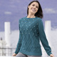 Pullover - Pullover mit Perlenzier, in Größe L(44/46) bis XXL(52/54), in Farbe MINT