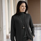 Jacken, Westen & Sets - Strickjacke mit Zöpfchenstruktur – Farbe SCHWARZ Jacken, Westen & Sets - Strickjacke mit Zöpfchenstruktur, in Größe 036 bis 052, in Farbe WOLLWEISS