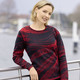 Pullover - Pullover in Jacquardmuster – Farbe SCHWARZ-ROT – Ansicht 1 Pullover - Pullover in Jacquardmuster, in Größe 038 bis 054, in Farbe SCHWARZ-ROT – Farbe SCHWARZ-ROT – Ansicht 1