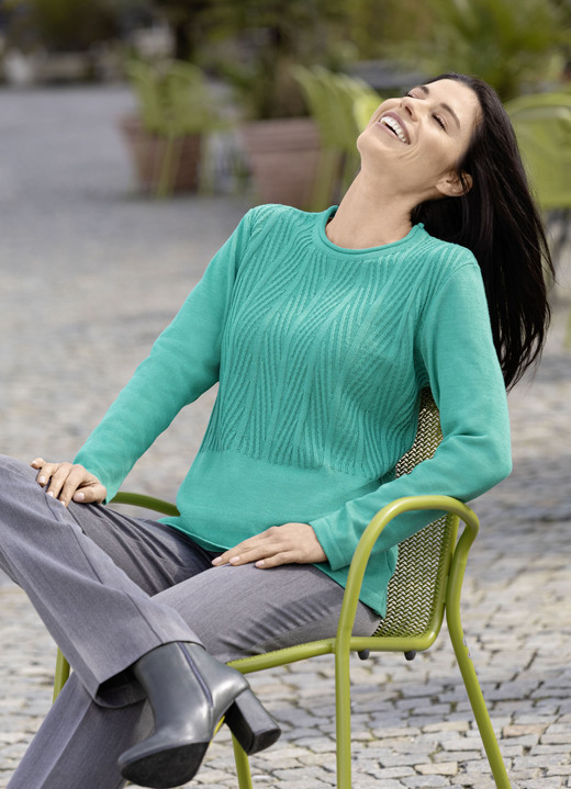 Pullover - Pullover mit Schurwolle, in Größe 038 bis 054, in Farbe MAUVE Ansicht 4