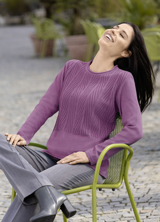 Pullover - Pullover mit Schurwolle, in Größe 038 bis 054, in Farbe JADEGRÜN Ansicht 4