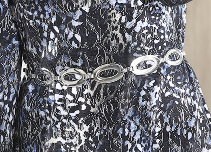 Sonstiges - Modischer Damen-Kettengürtel, mit Karabinerverschluss, in Farbe SILBER Ansicht 2