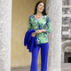 Hosen - Jerseyhose mit ausgestellter Fußweite – Farbe ROYALBLAU – Ansicht 5 Hosen - Jerseyhose mit ausgestellter Fußweite, in Größe 018 bis 092, in Farbe SCHWARZ – Farbe ROYALBLAU – Ansicht 5